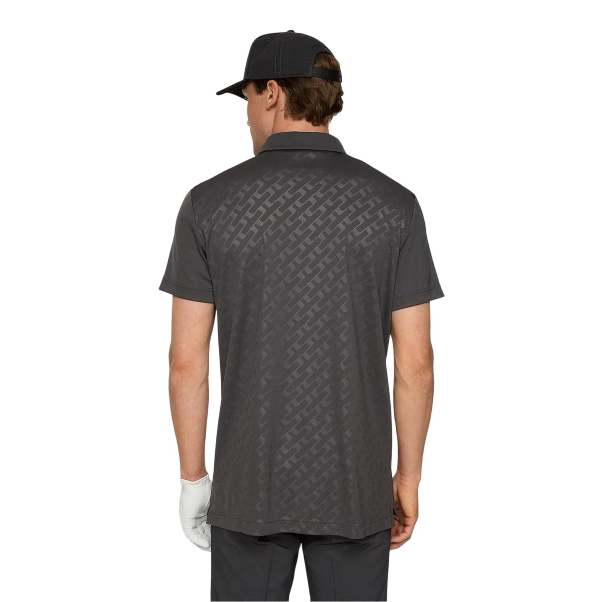 Asphalt - Lifestyle - J.Lindeberg Mens Collared Short-Sleeved Polo Shirt