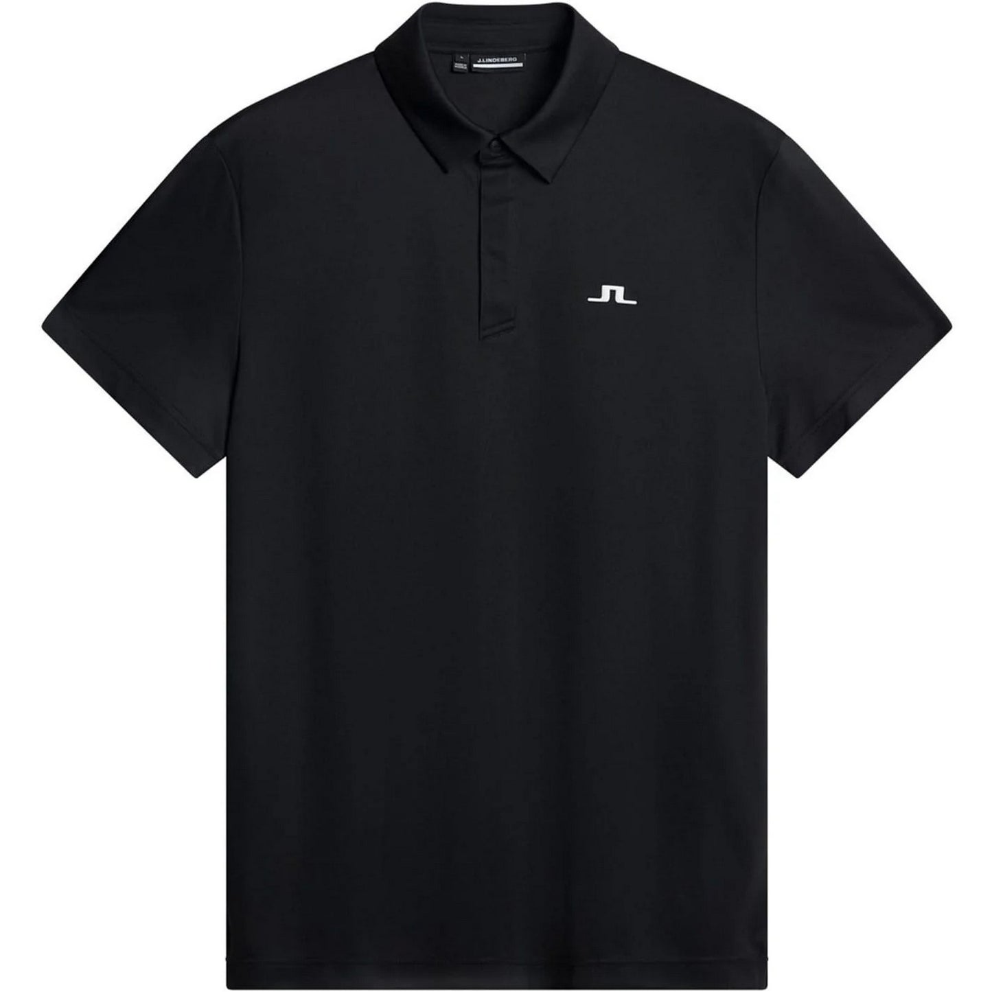 Black - Front - J.Lindeberg Mens Collared Short-Sleeved Polo Shirt