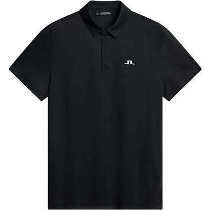 Black - Front - J.Lindeberg Mens Collared Short-Sleeved Polo Shirt