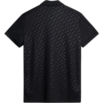 Black - Back - J.Lindeberg Mens Collared Short-Sleeved Polo Shirt