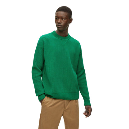 Green - Side - Boss Unisex Adult Ribbed Regular Sweater Top