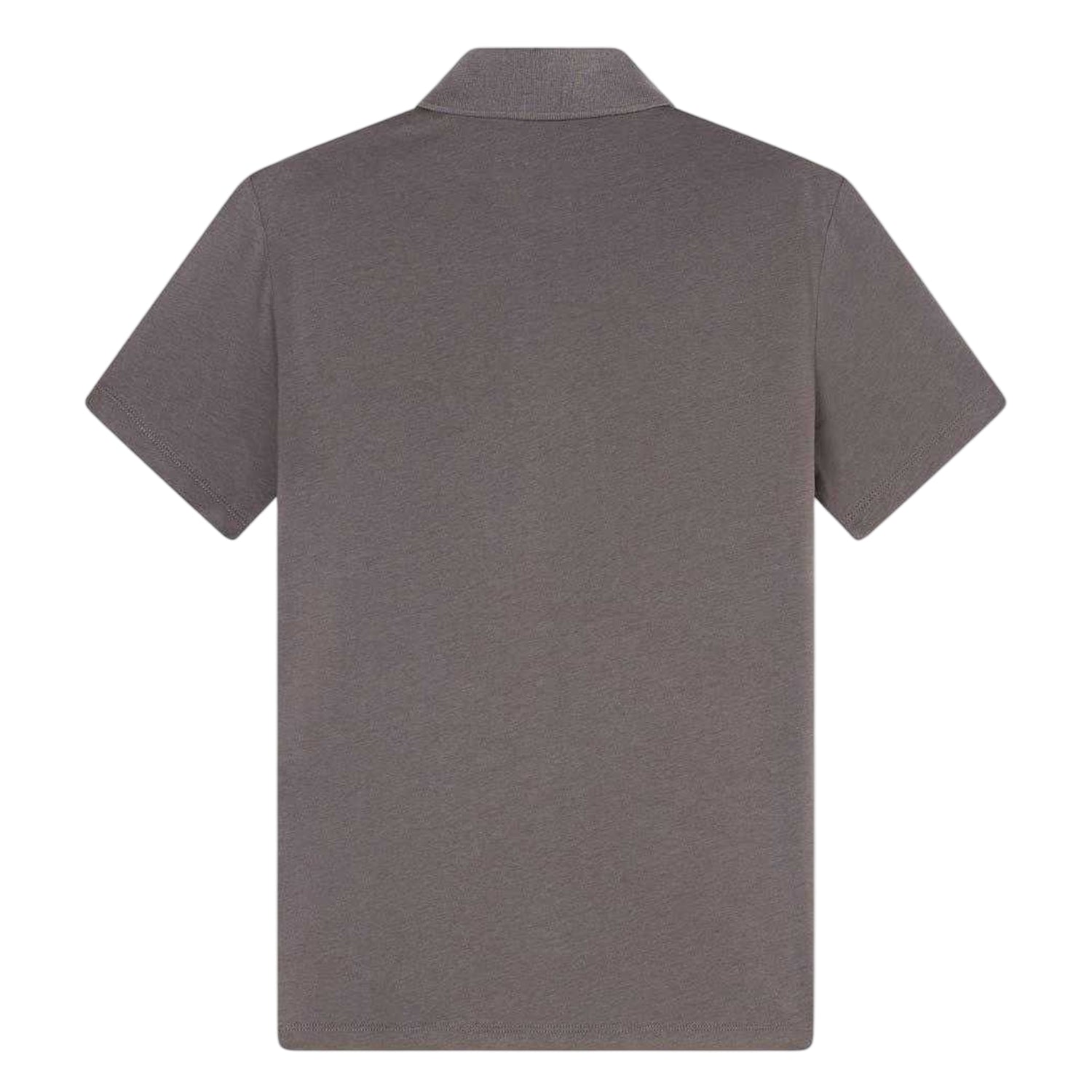 Grey - Back - Armani Exchange Mens Collared Short-Sleeved Polo Shirt