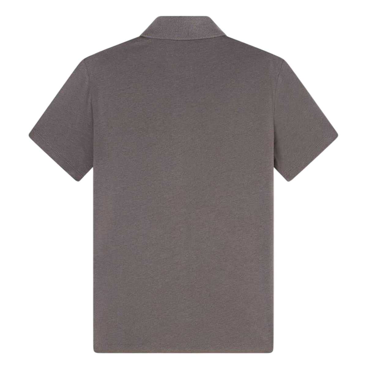 Grey - Back - Armani Exchange Mens Collared Short-Sleeved Polo Shirt