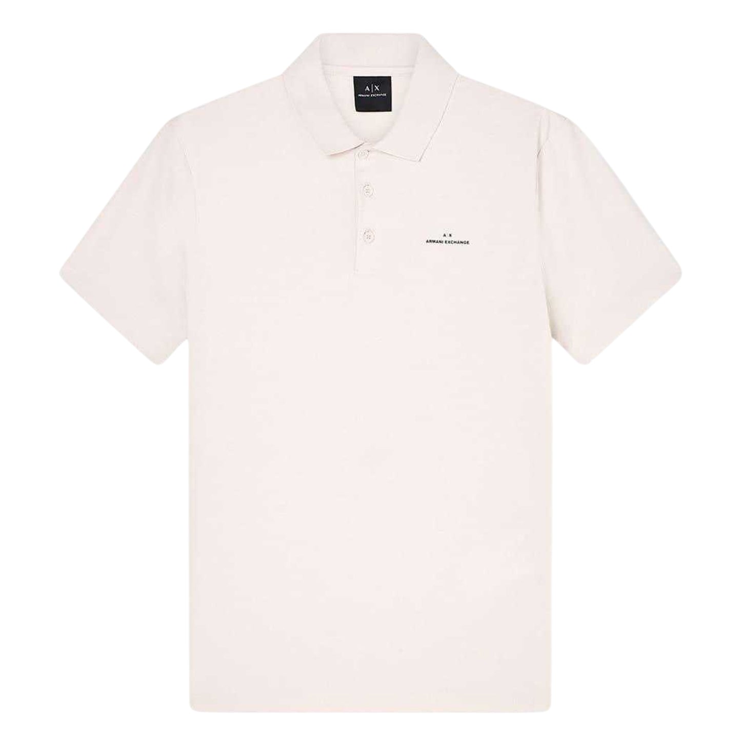 Gull Grey - Front - Armani Exchange Mens Collared Short-Sleeved Polo Shirt