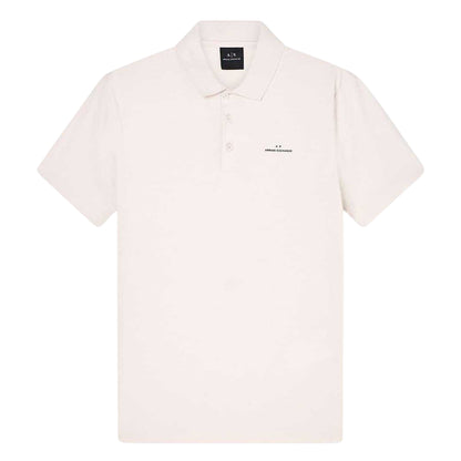 Gull Grey - Front - Armani Exchange Mens Collared Short-Sleeved Polo Shirt