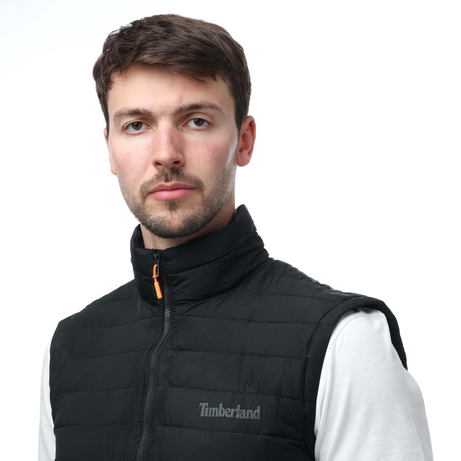 Black - Side - Timberland Mens Axis Peak Water Repellent Gilet