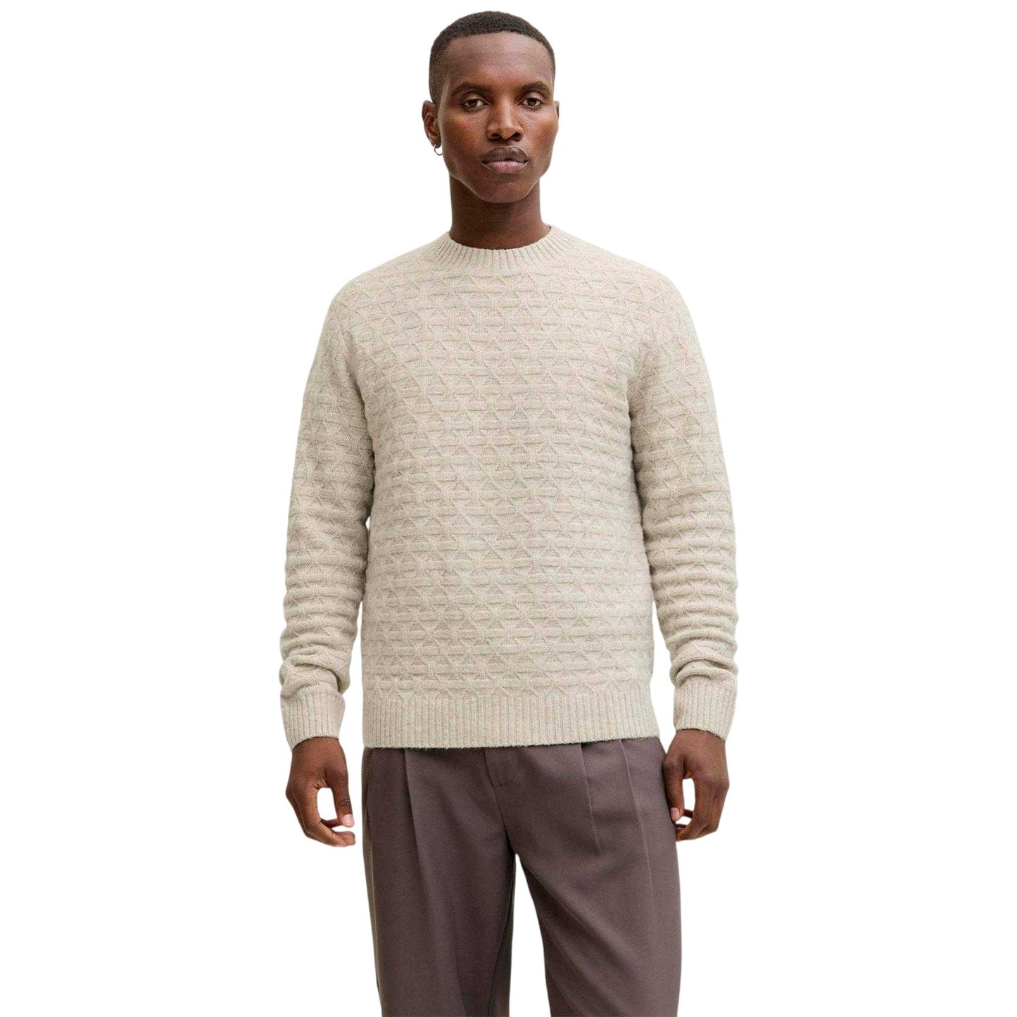 Silver - Lifestyle - Jack And Jones Mens Ribbed Jumper