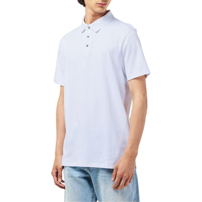 Bright White - Lifestyle - Calvin Klein Mens Pima Cotton Collared Short-Sleeved Polo Shirt