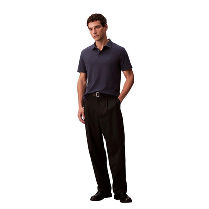Ink - Lifestyle - Calvin Klein Mens Pima Cotton Collared Short-Sleeved Polo Shirt