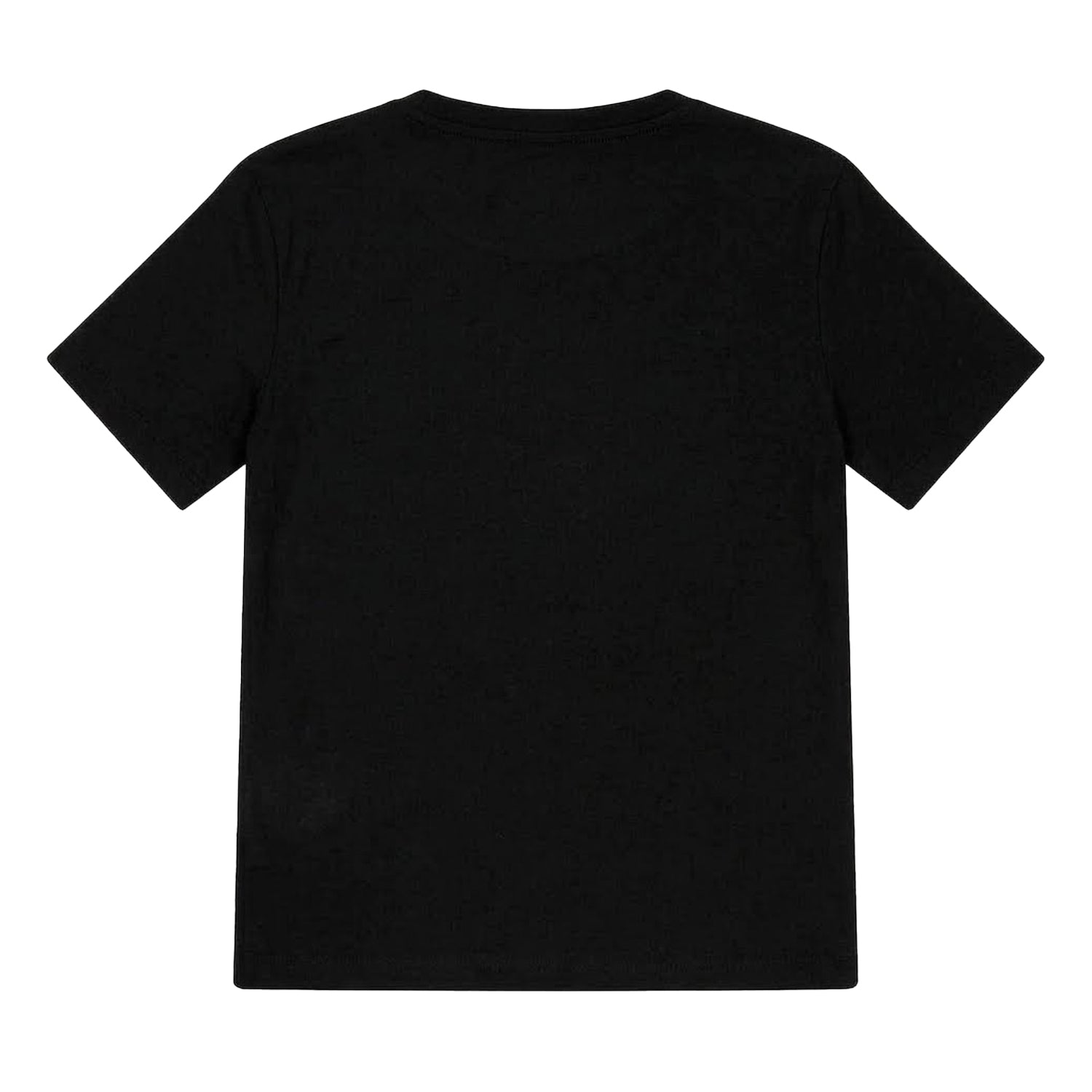 Black - Back - Calvin Klein Childrens-Kids Mono Logo Jersey Crew Neck T-Shirt