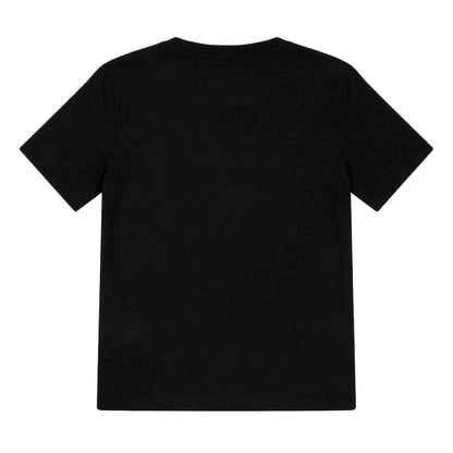 Black - Back - Calvin Klein Childrens-Kids Mono Logo Jersey Crew Neck T-Shirt