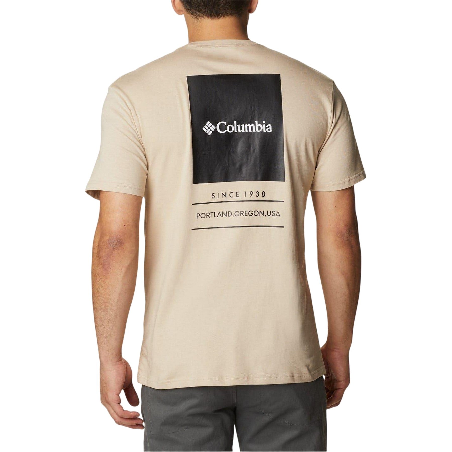 Fossil - Back - Columbia Mens Barton Graphic Print Regular T-Shirt