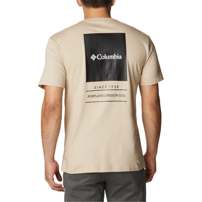 Fossil - Back - Columbia Mens Barton Graphic Print Regular T-Shirt