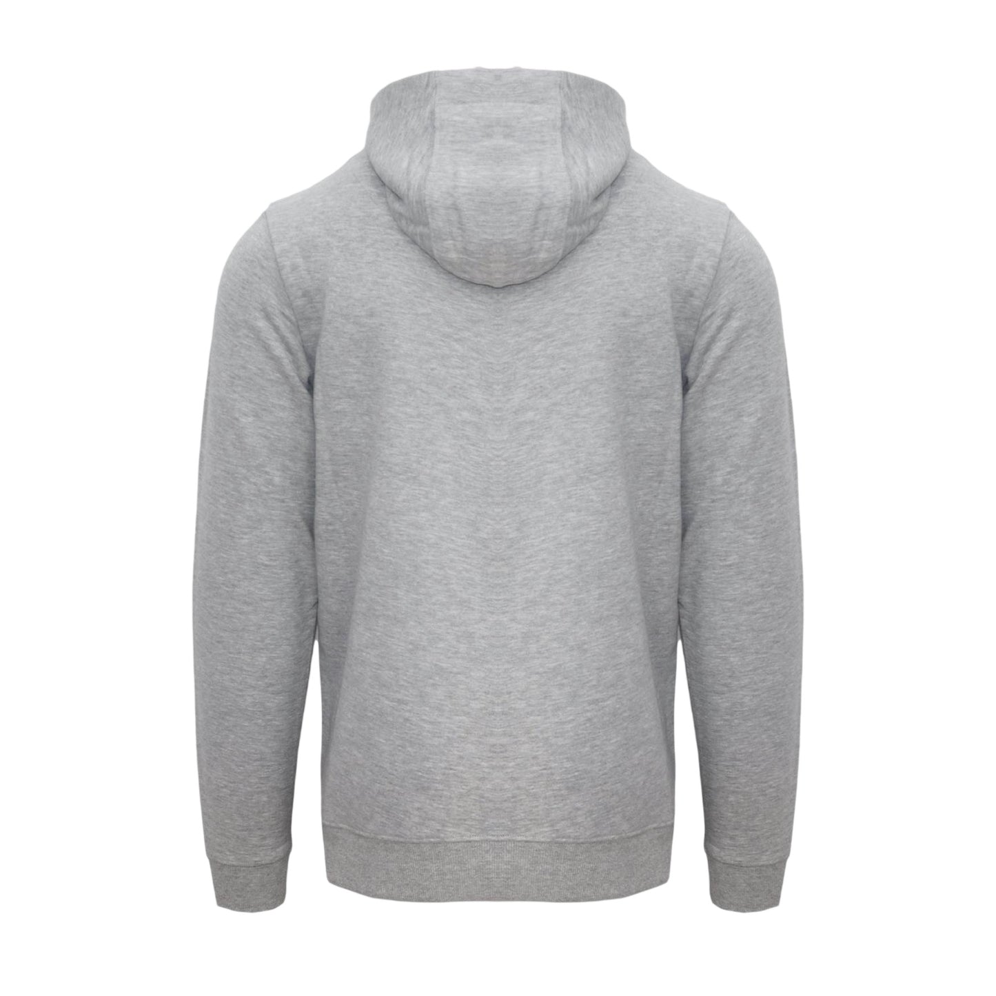 Grey - Back - Aquascutum Mens Lettering Hoodie