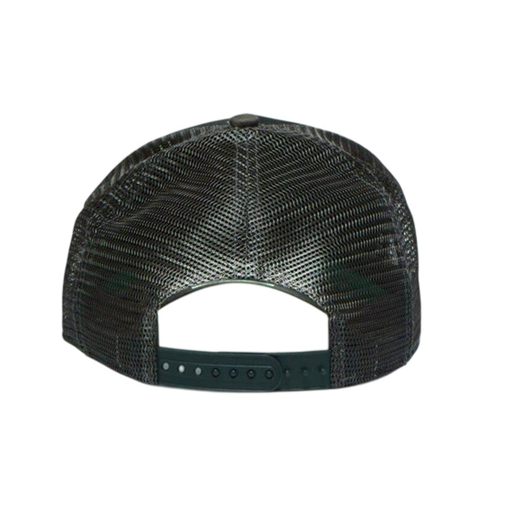 Black-Grey - Back - Christian Rose Private Plate Logo Trucker Cap