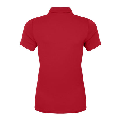Red - Back - Canterbury Womens-Ladies Club Dry Regular Polo Shirt