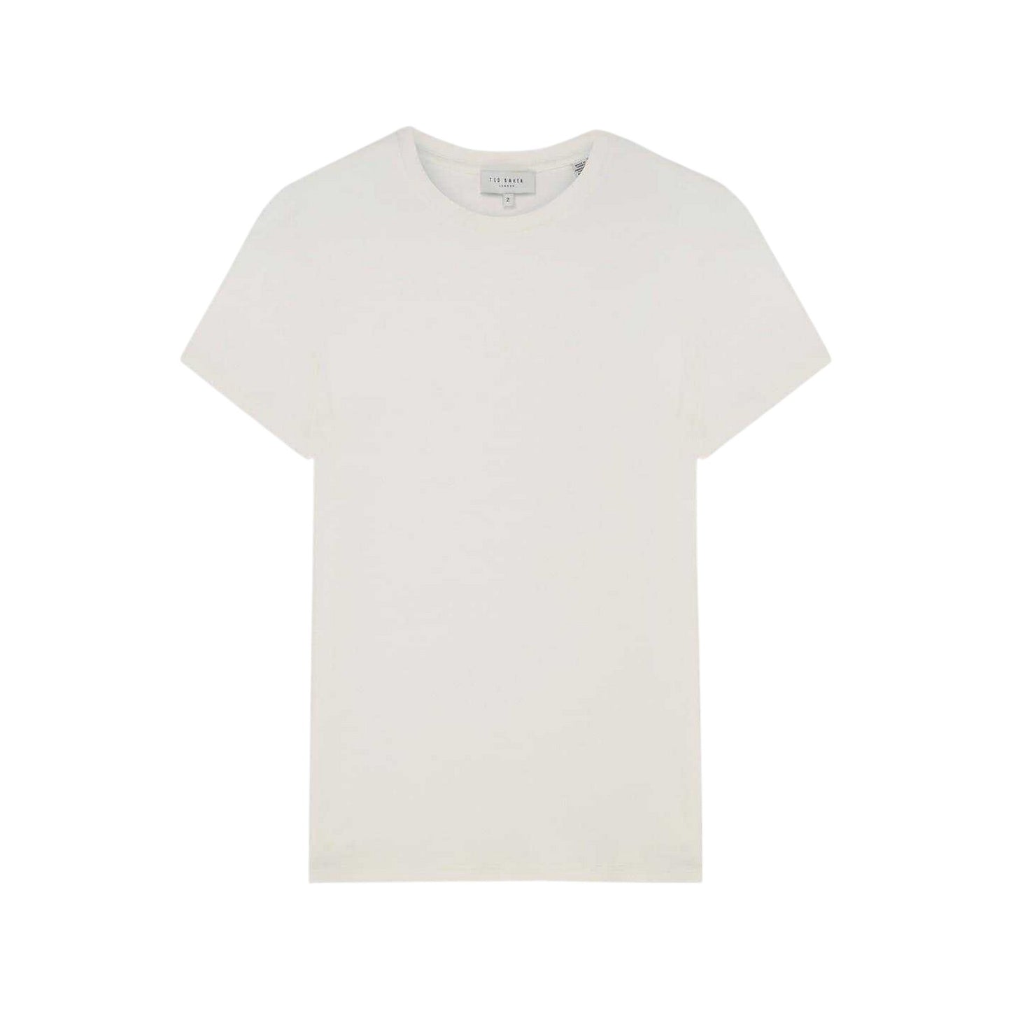 Ivory - Front - Ted Baker Womens-Ladies Plain Slim T-Shirt