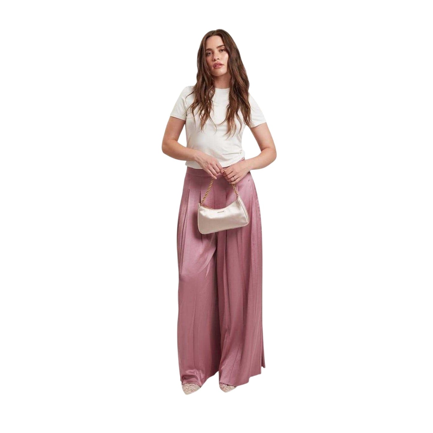 Ivory - Lifestyle - Ted Baker Womens-Ladies Plain Slim T-Shirt