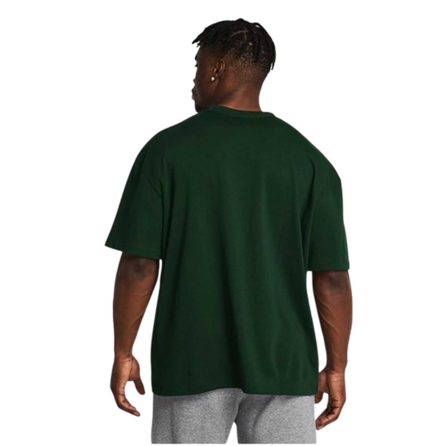 Green - Lifestyle - Under Armour Mens Logo Heavyweight Loose T-Shirt