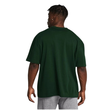 Green - Lifestyle - Under Armour Mens Logo Heavyweight Loose T-Shirt