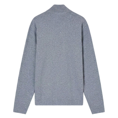 Grey Melange - Back - Emporio Armani EA7 Mens Casual Sweatshirt