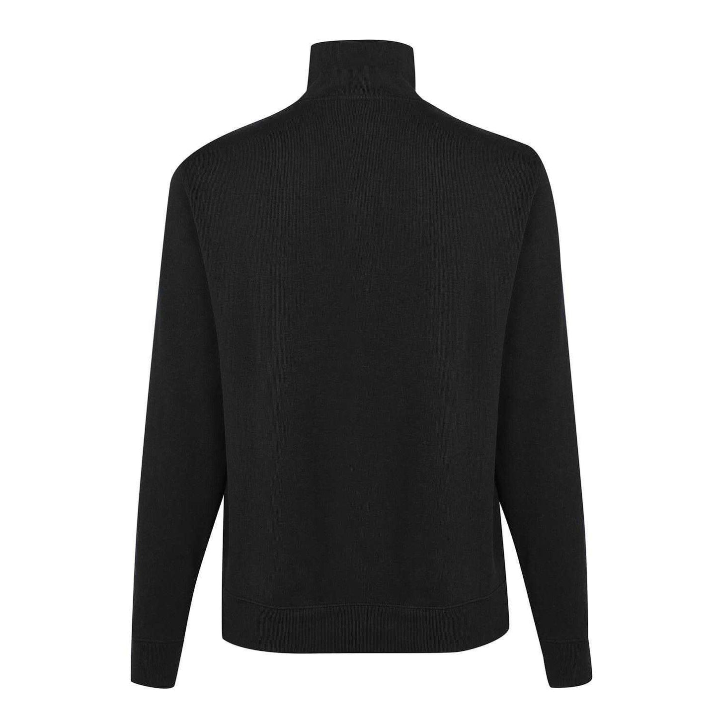 Black - Back - Lacoste Mens Cotton Blend Quarter Zip Sweatshirt