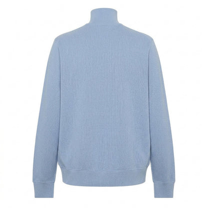Blue - Back - Lacoste Mens Cotton Blend Quarter Zip Sweatshirt