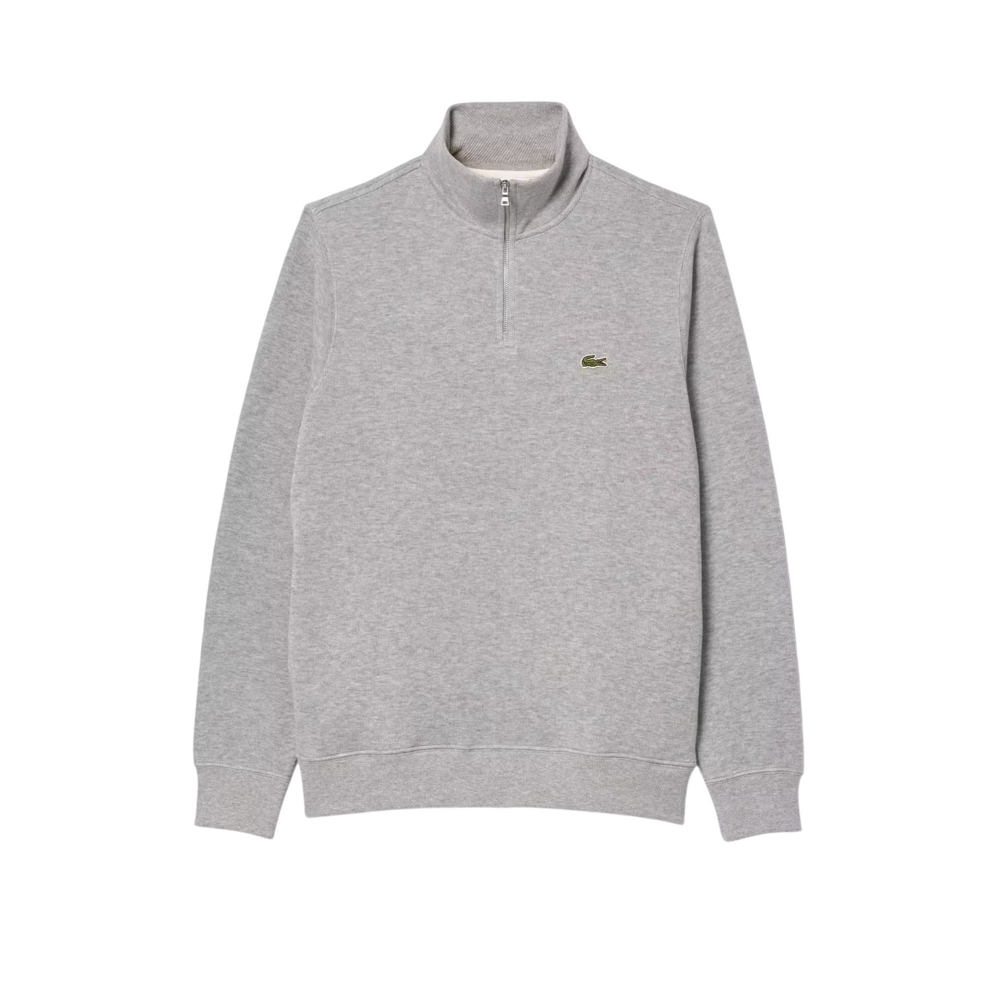Light - Front - Lacoste Mens Cotton Blend Quarter Zip Sweatshirt