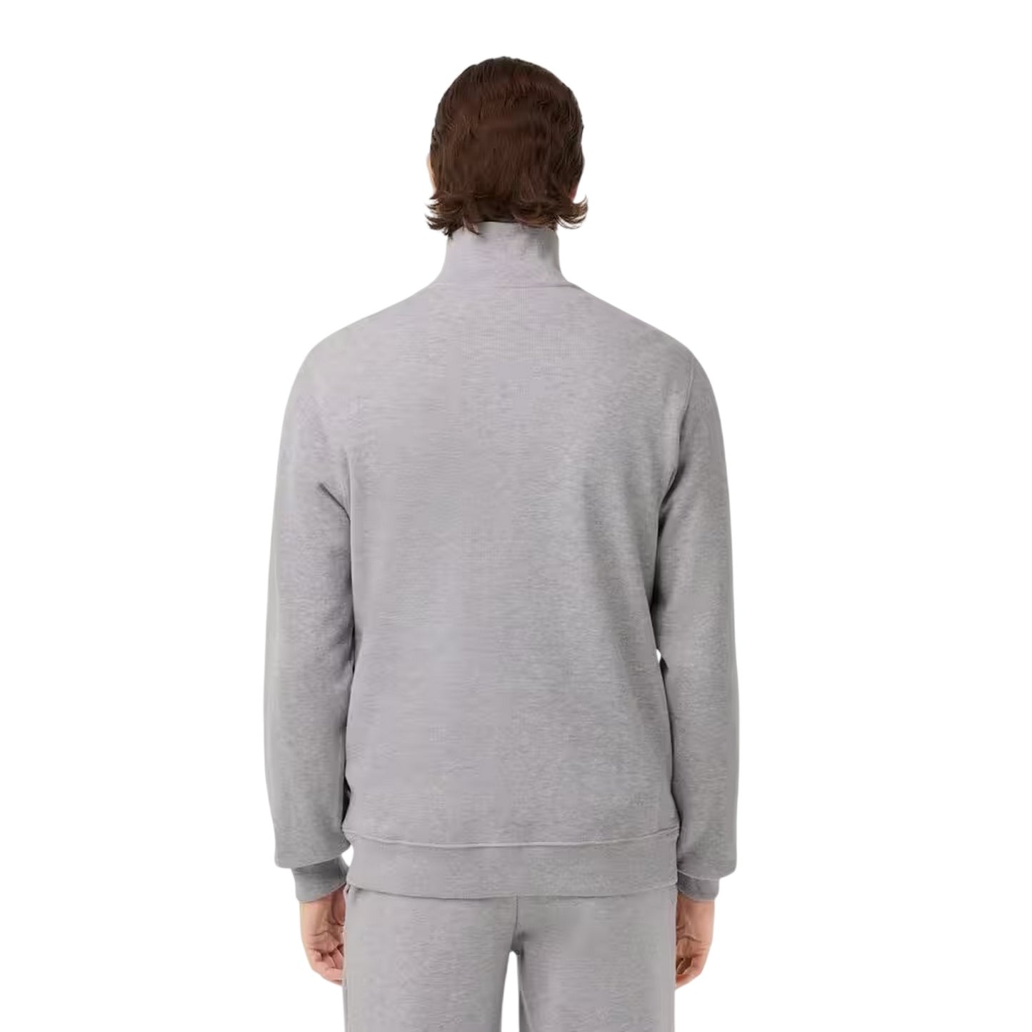 Light - Back - Lacoste Mens Cotton Blend Quarter Zip Sweatshirt