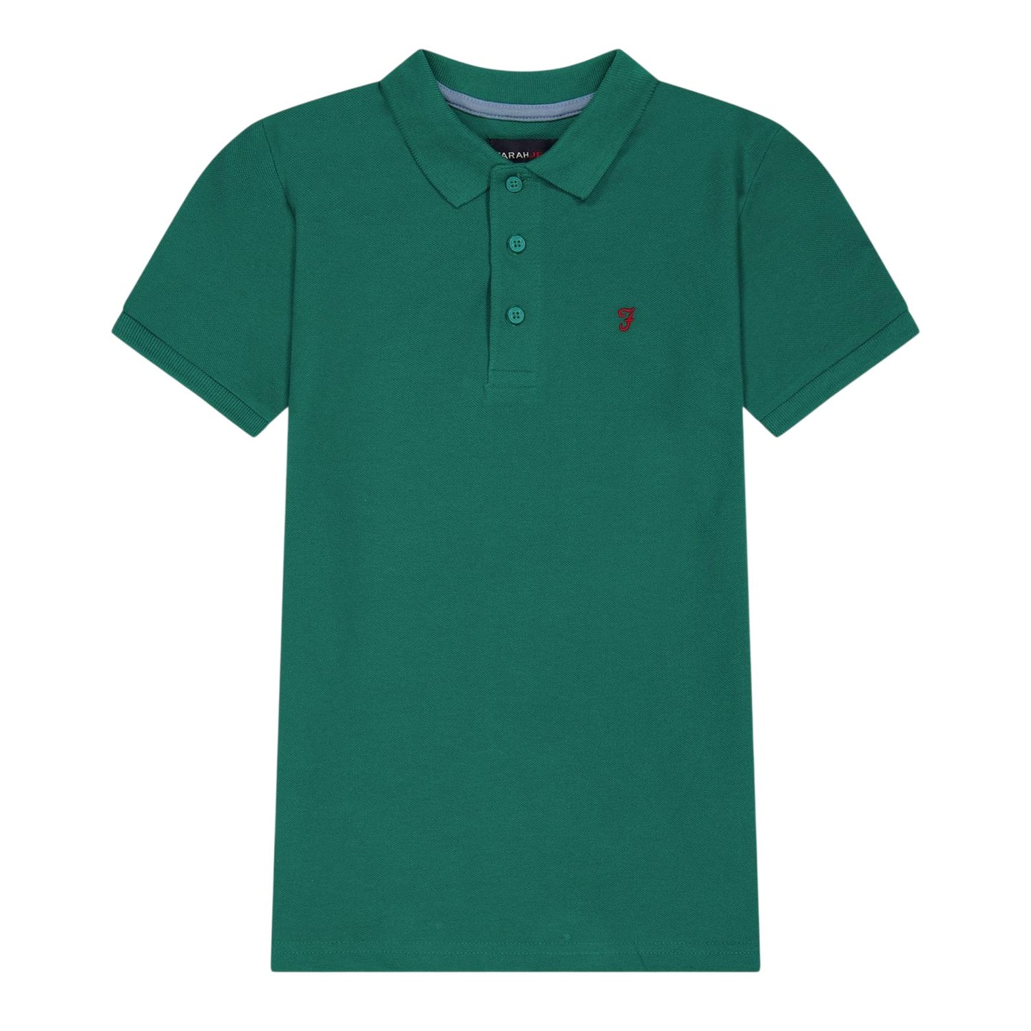 Green - Front - Farah Childrens-Kids Bugsworth Polo Shirt