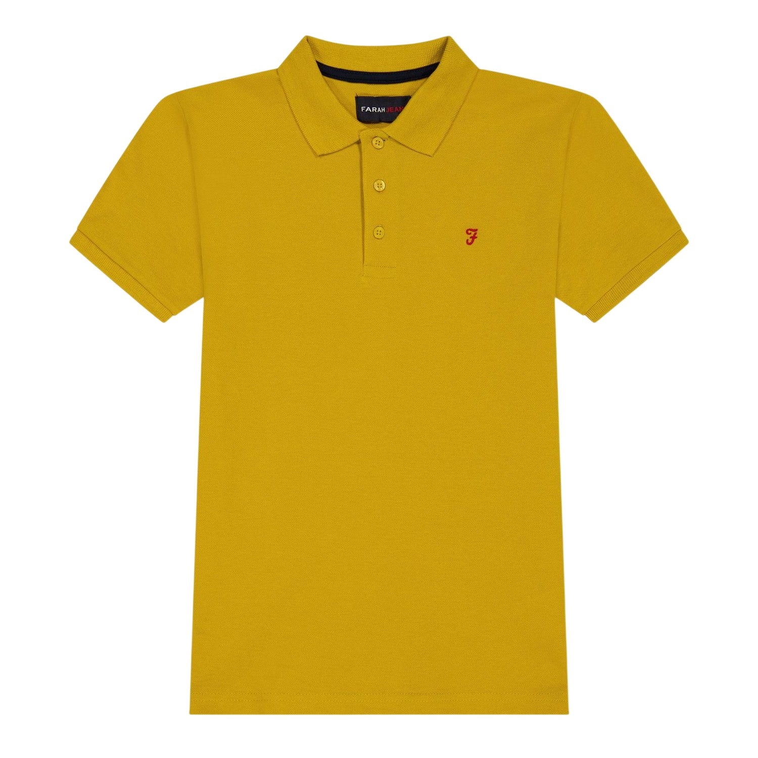 Yellow - Front - Farah Childrens-Kids Bugsworth Polo Shirt