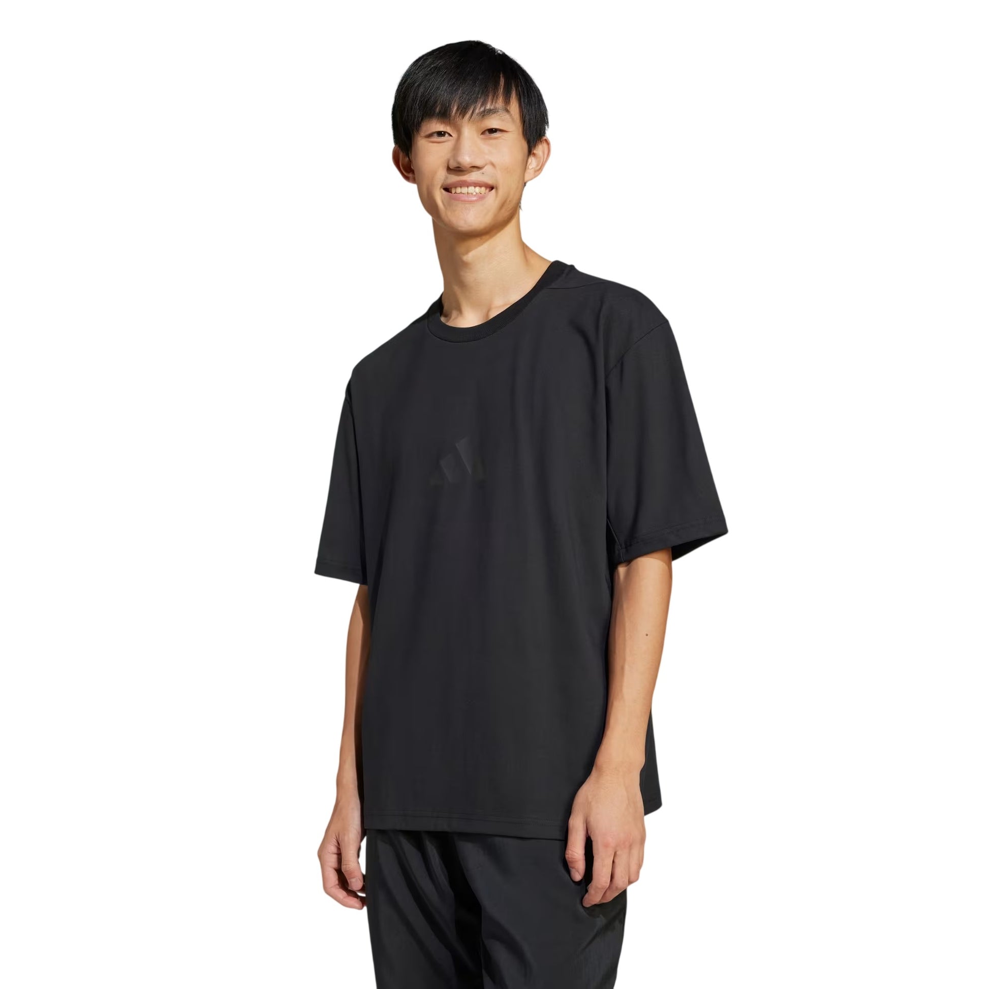Black - Side - Adidas Mens Z.N.E. T-Shirt