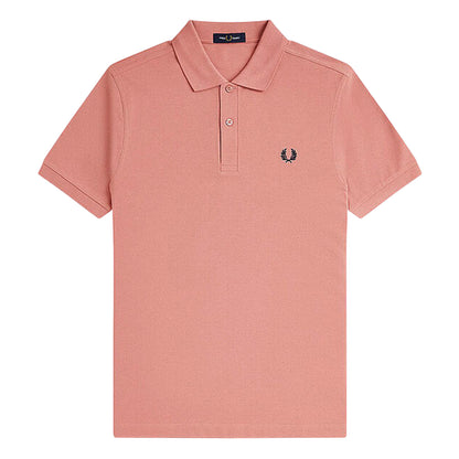 Putty - Front - Fred Perry Mens Logo Cotton Polo Shirt