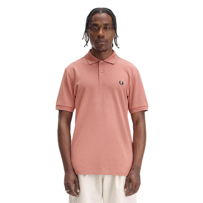 Putty - Side - Fred Perry Mens Logo Cotton Polo Shirt
