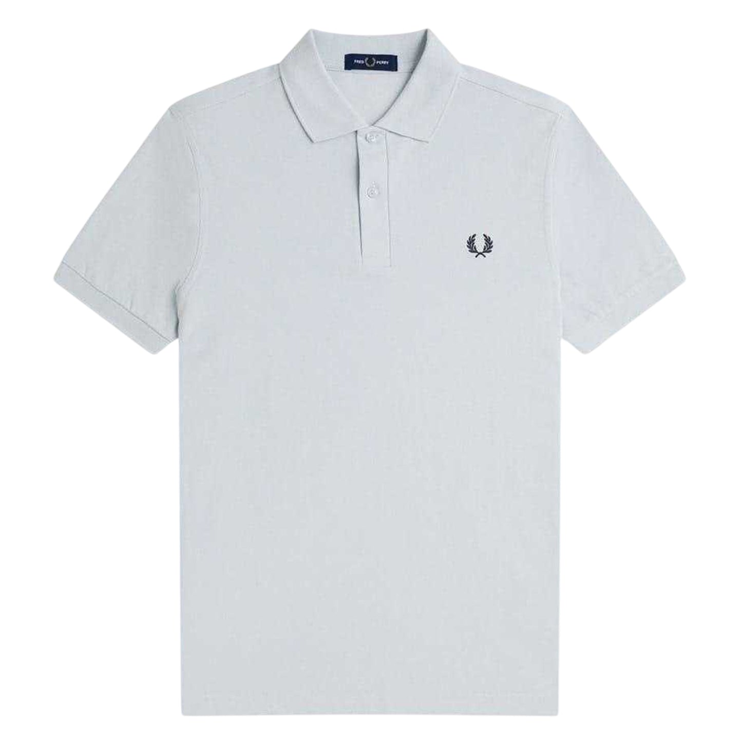 Ice Blue - Front - Fred Perry Mens Logo Cotton Polo Shirt