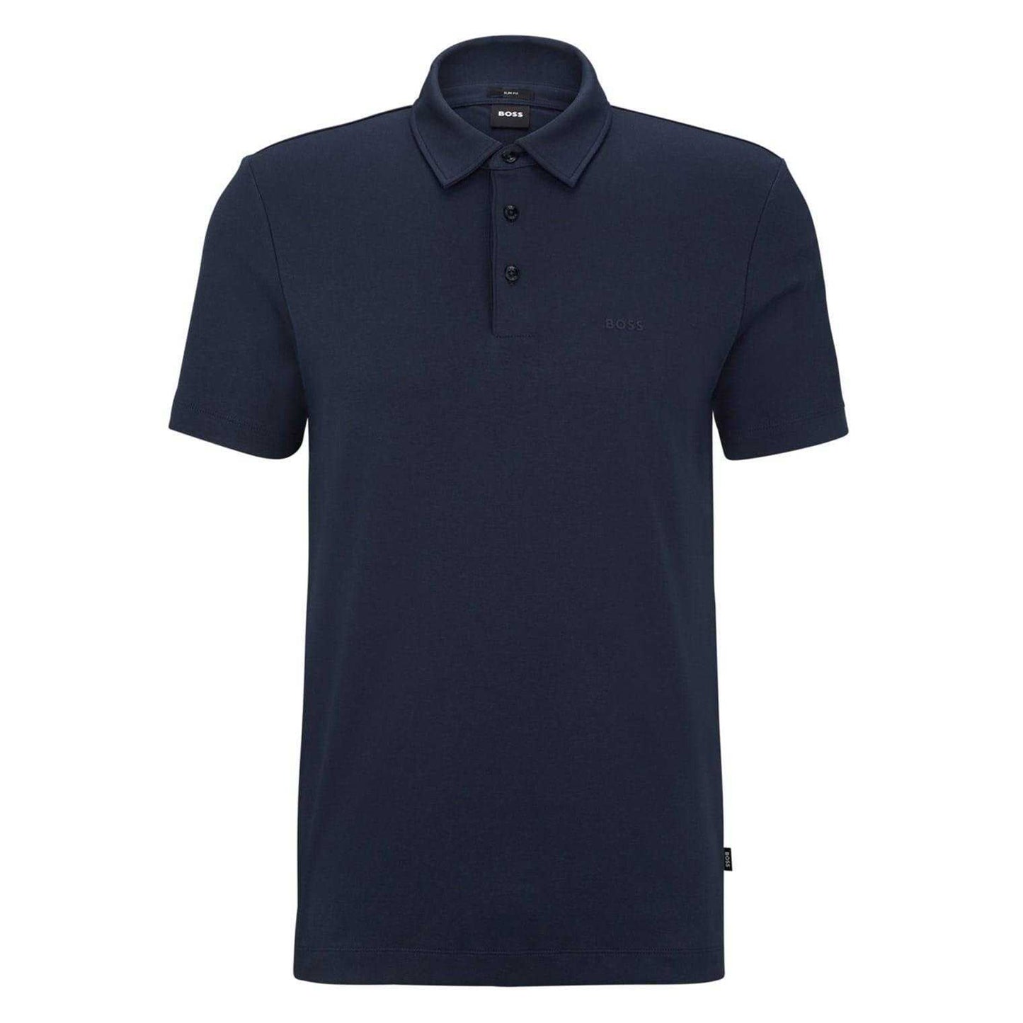 Dark Blue - Front - Boss Mens 30 Slim Polo Shirt