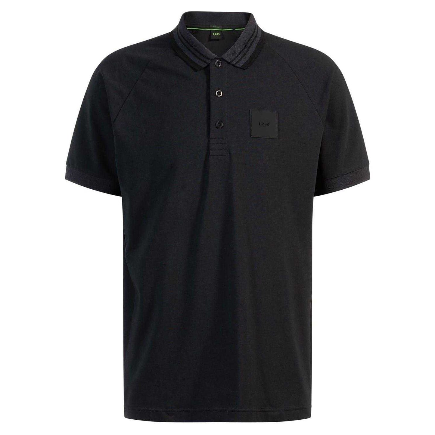 Dark Blue - Front - Boss Mens Collared Regular Raglan Polo Shirt