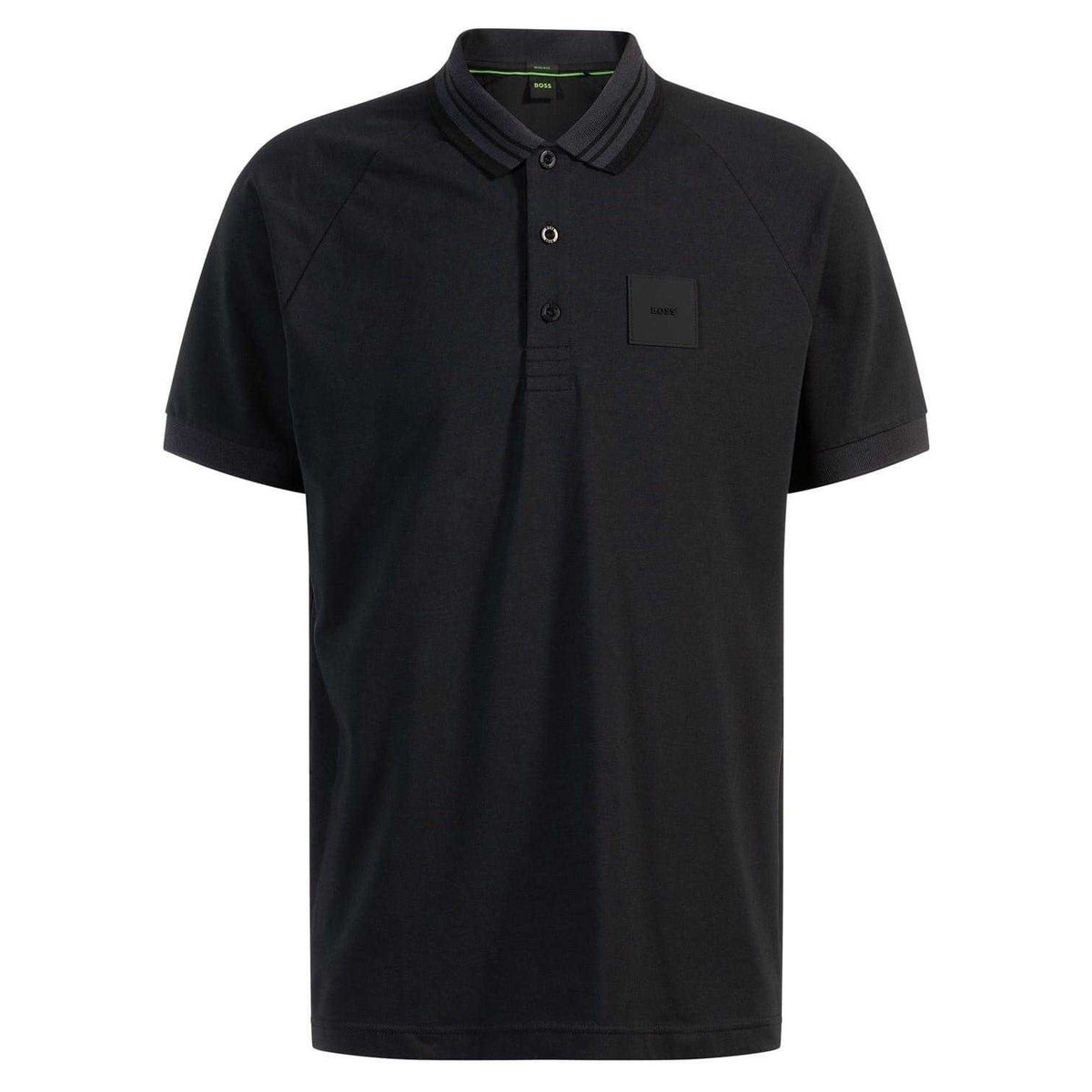 Dark Blue - Front - Boss Mens Collared Regular Raglan Polo Shirt