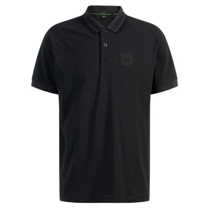 Dark Blue - Front - Boss Mens Collared Regular Raglan Polo Shirt