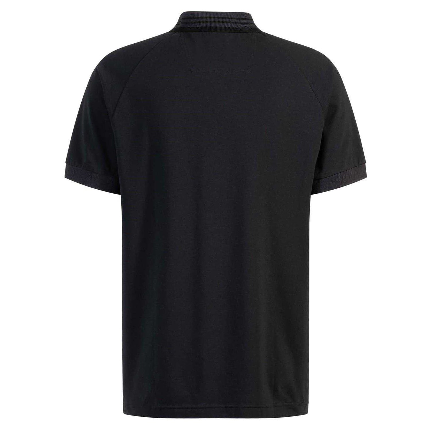 Dark Blue - Back - Boss Mens Collared Regular Raglan Polo Shirt