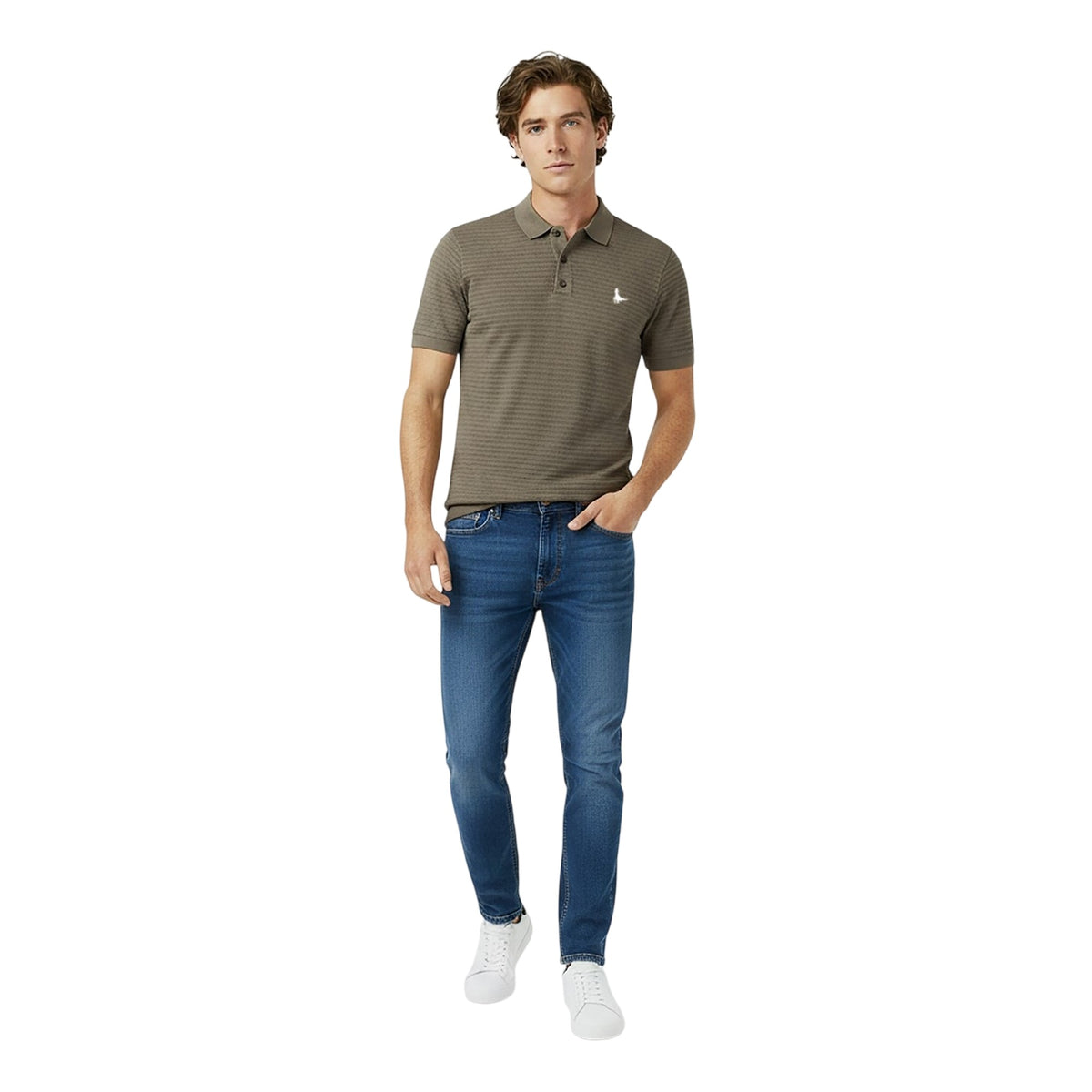 Olive - Pack Shot - Jack Wills Mens Regular Polo Shirt