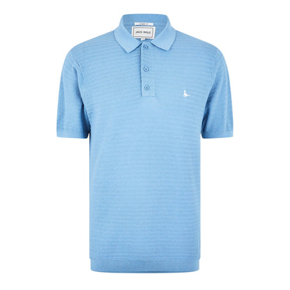 Sky - Front - Jack Wills Mens Regular Polo Shirt
