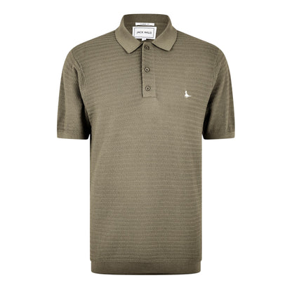 Olive - Front - Jack Wills Mens Regular Polo Shirt