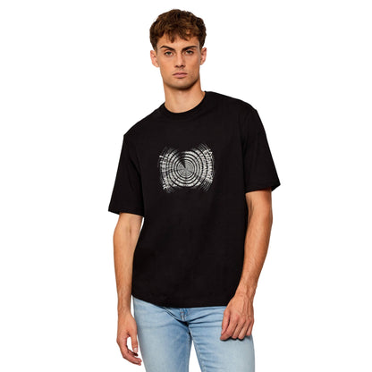 Black - Side - Armani Exchange Mens Graphic Print T-Shirt
