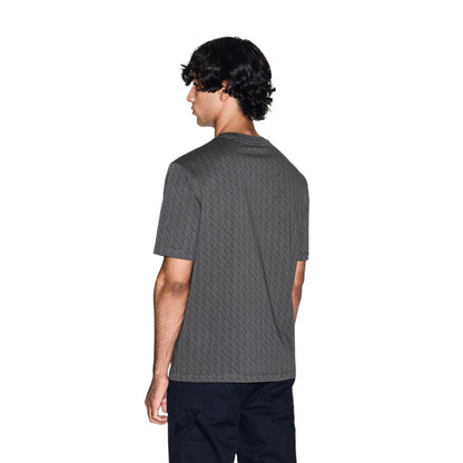 Sage - Back - Armani Exchange Mens Logo All-Over Print T-Shirt