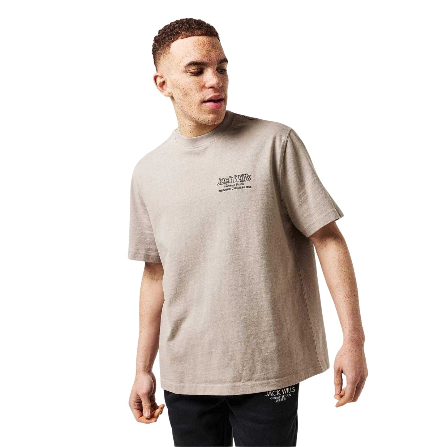 Moon Rock - Lifestyle - Jack Wills Mens Outline Regular T-Shirt