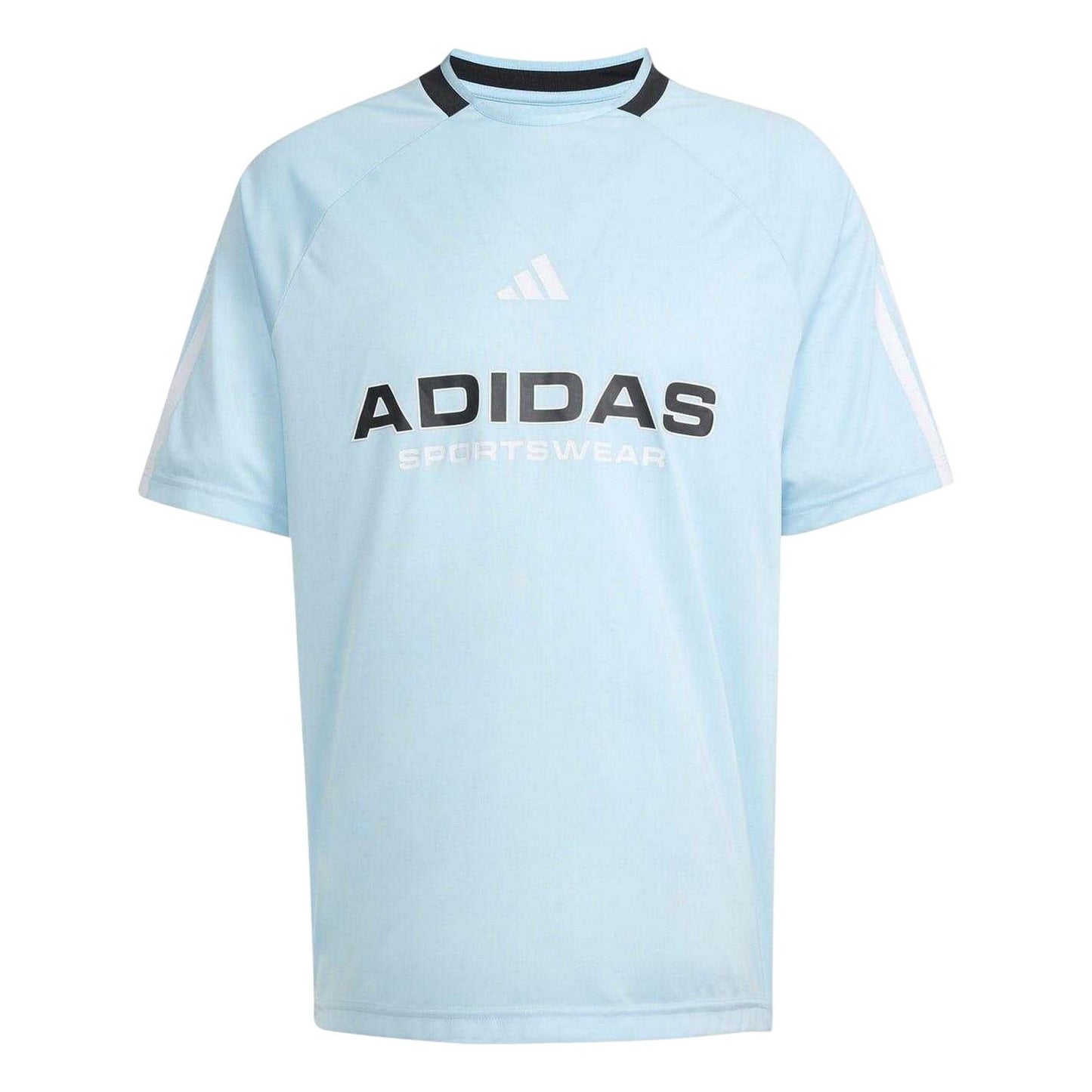 Light Blue-White - Front - Adidas Unisex Adult House Of Tiro Nations T-Shirt