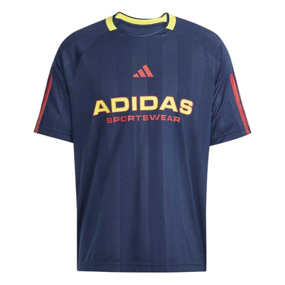Navy-Red - Front - Adidas Unisex Adult House Of Tiro Nations T-Shirt