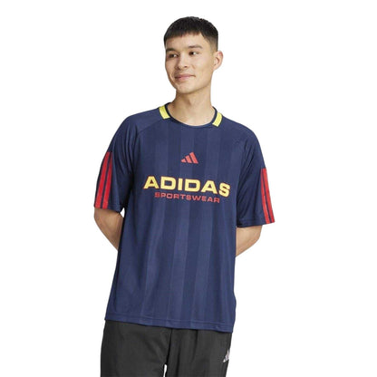 Navy-Red - Side - Adidas Unisex Adult House Of Tiro Nations T-Shirt