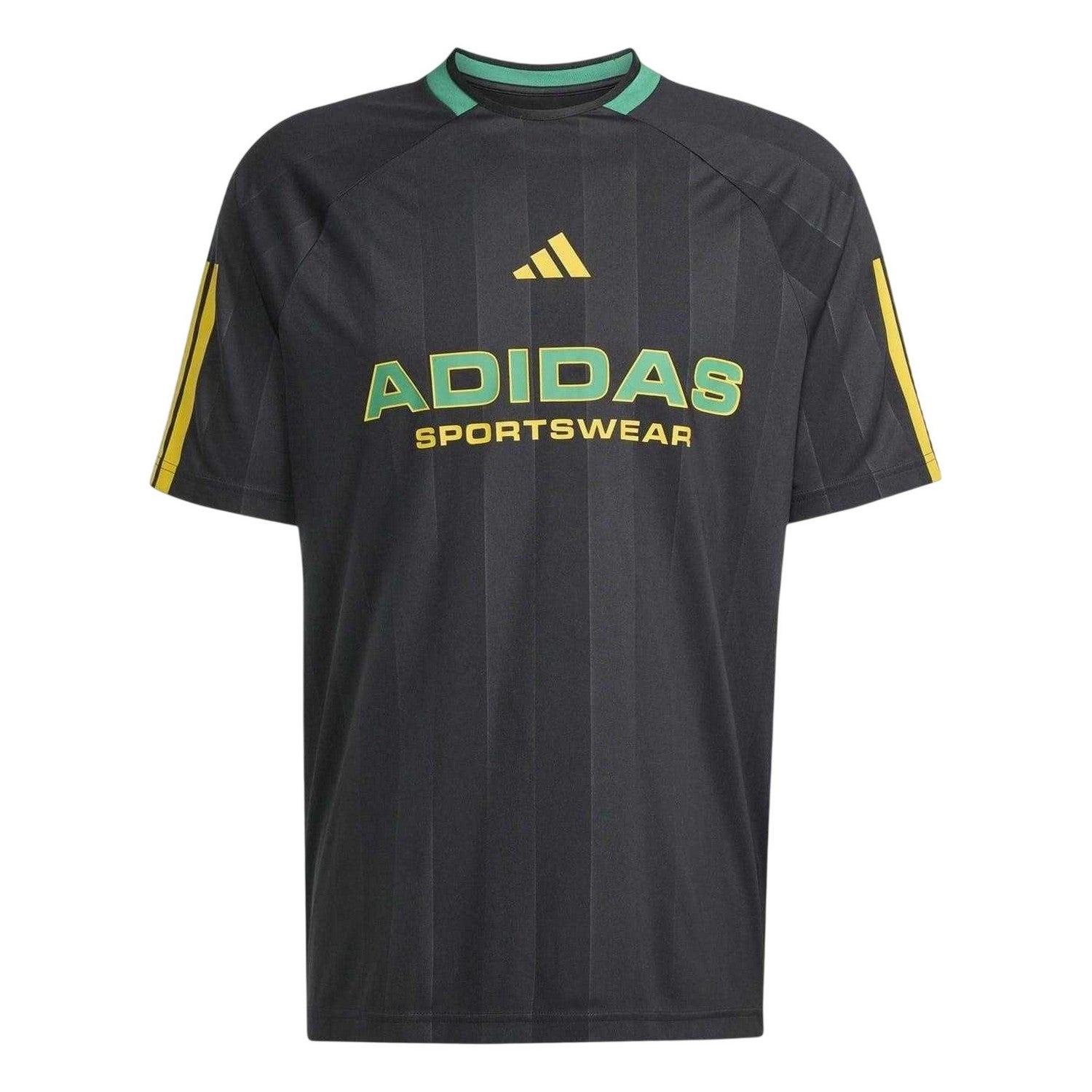 Black-Gold - Front - Adidas Unisex Adult House Of Tiro Nations T-Shirt